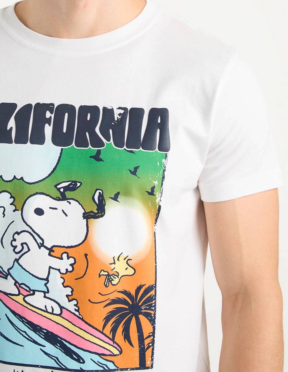 Playera Snoopy cuello redondo para hombre 4