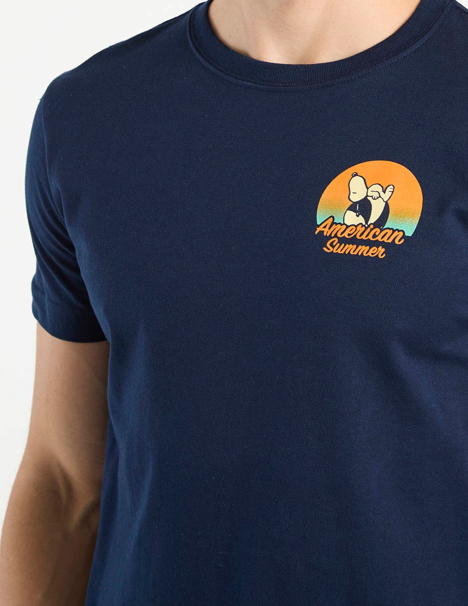 Playera Snoopy cuello redondo para hombre 4