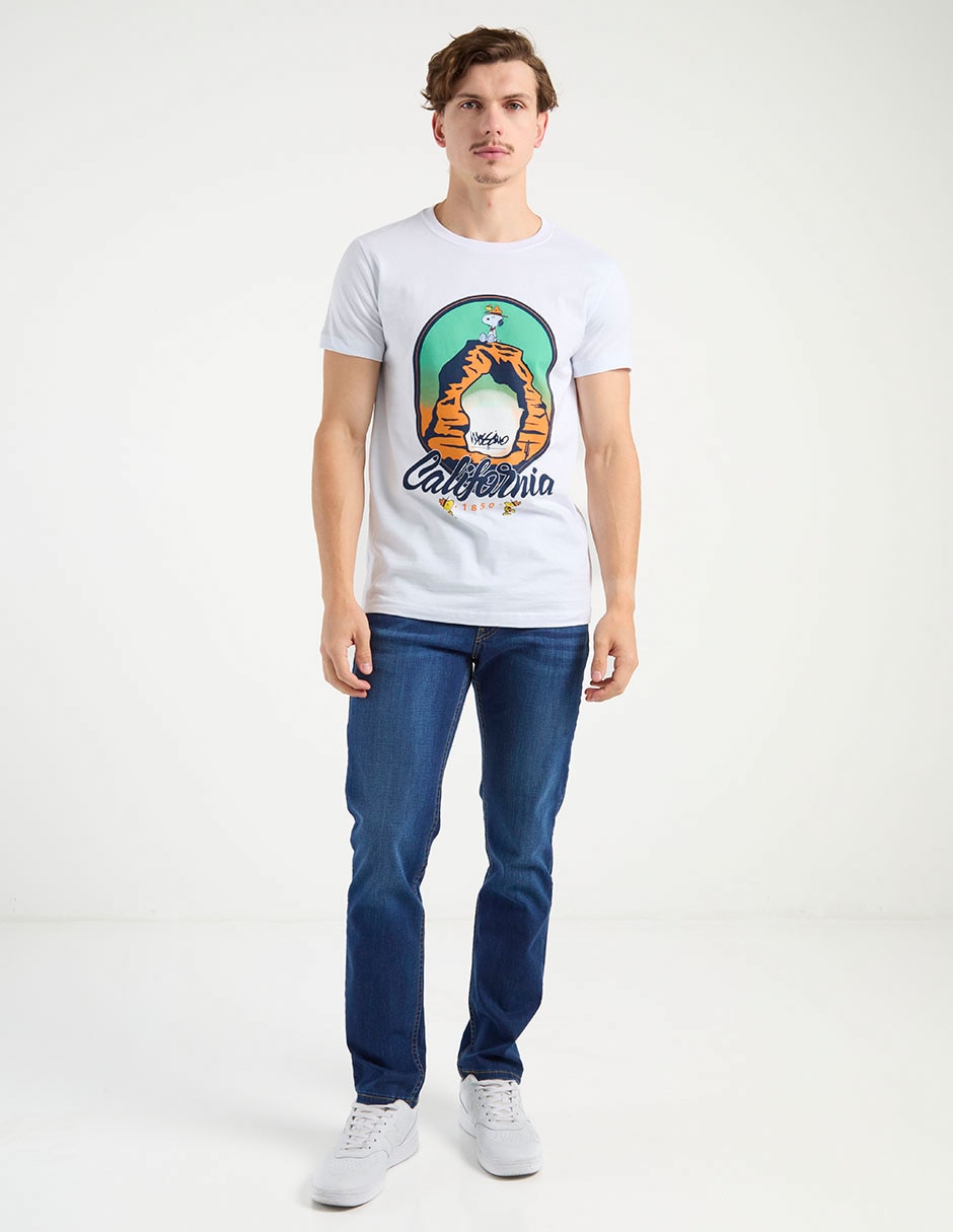 Playera Snoopy cuello redondo para hombre 3