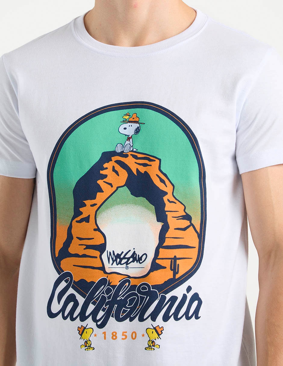 Playera Snoopy cuello redondo para hombre 4
