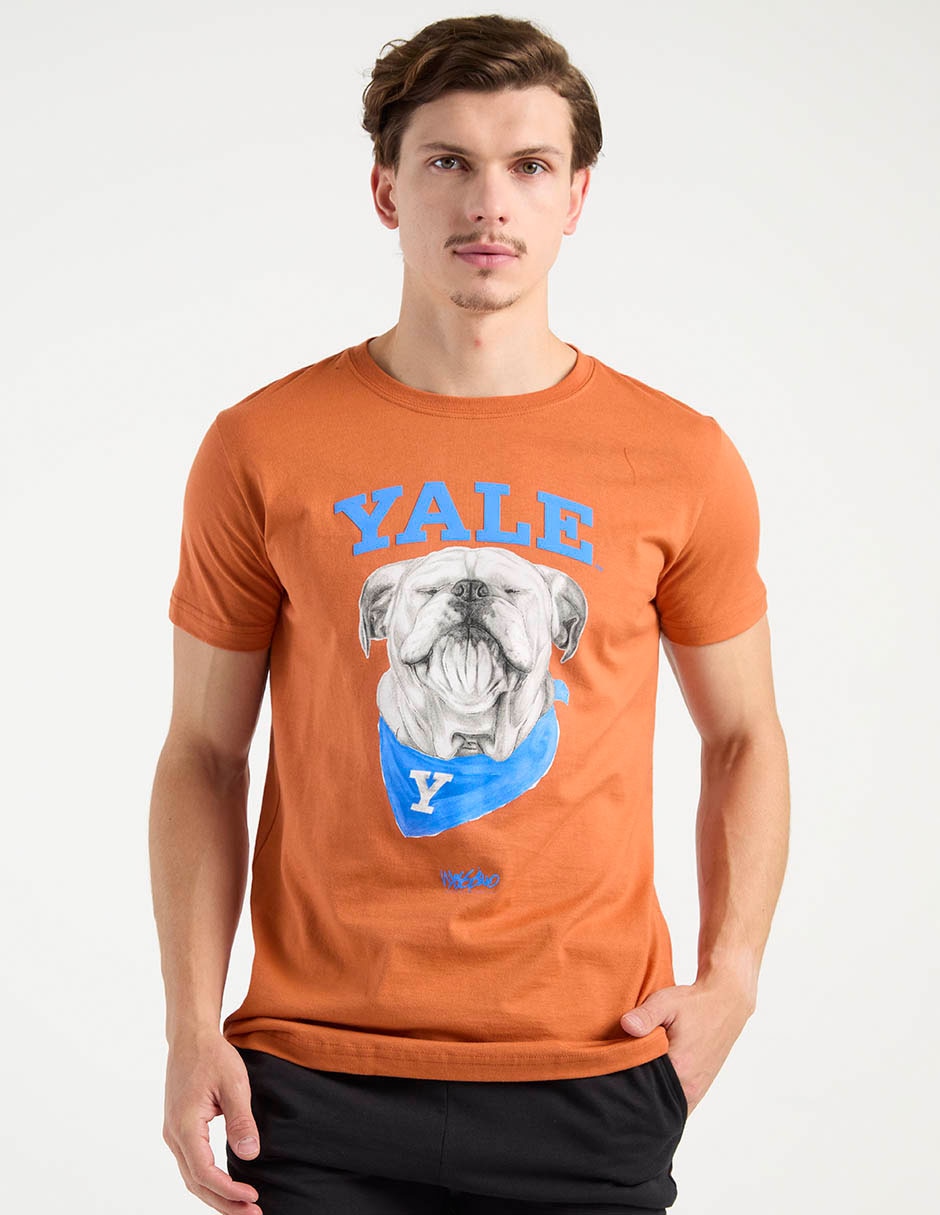 Playera Yale University cuello redondo para hombre Playera Yale University cuello redondo para hombre