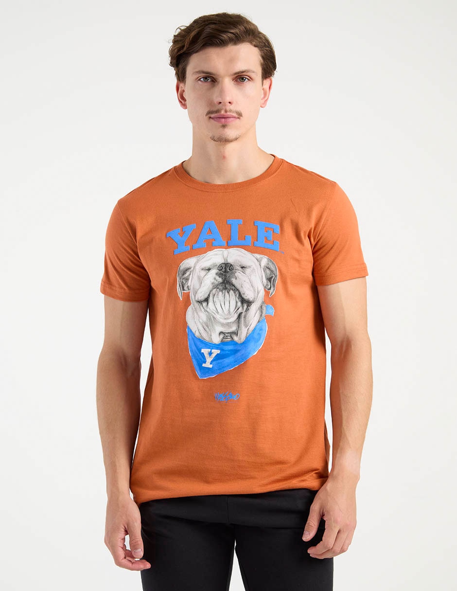 Playera Yale University cuello redondo para hombre 2