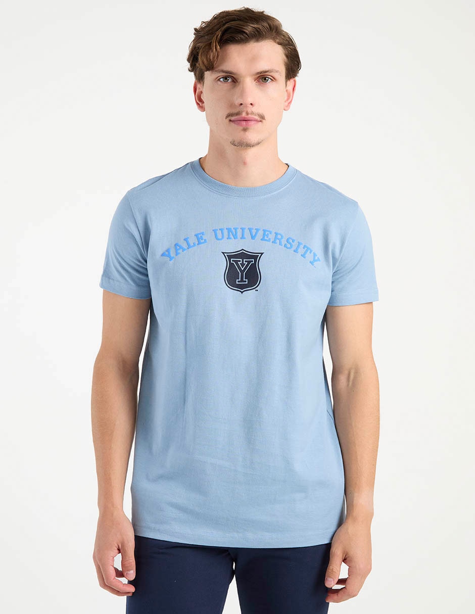 Playera Yale University cuello redondo para hombre