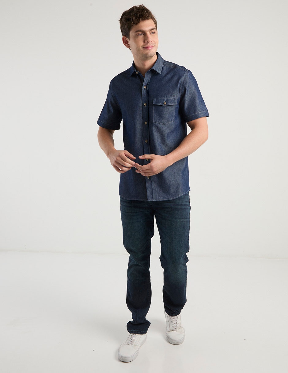 Camisa casual manga corta para hombre 3