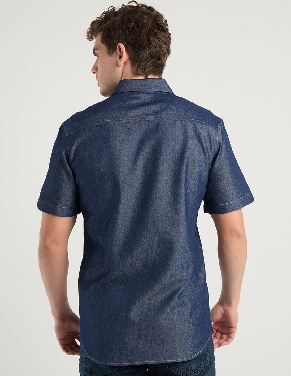 Camisa casual manga corta para hombre 6