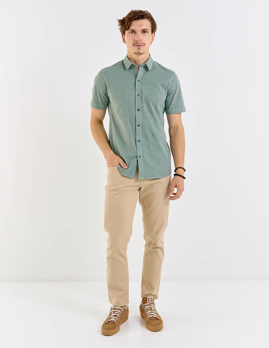 Camisa casual manga corta para hombre 3