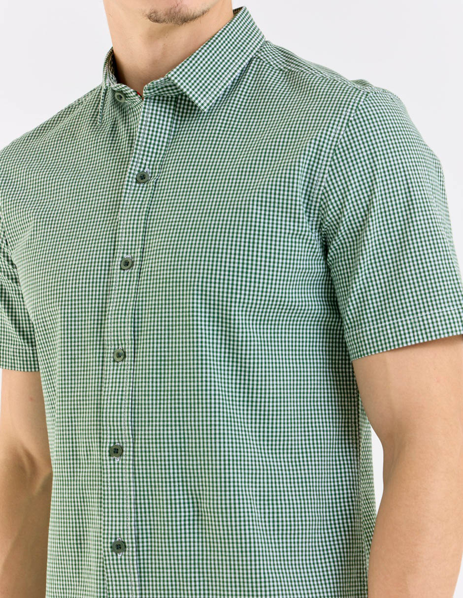 Camisa casual manga corta para hombre 4
