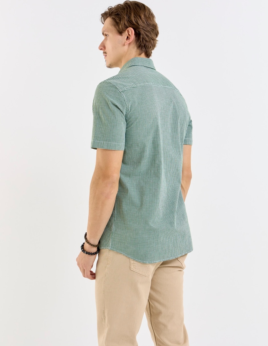 Camisa casual manga corta para hombre 6