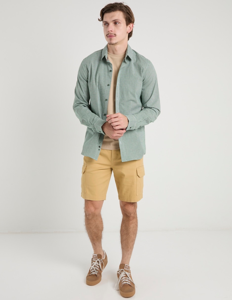 Camisa casual manga larga para hombre 3