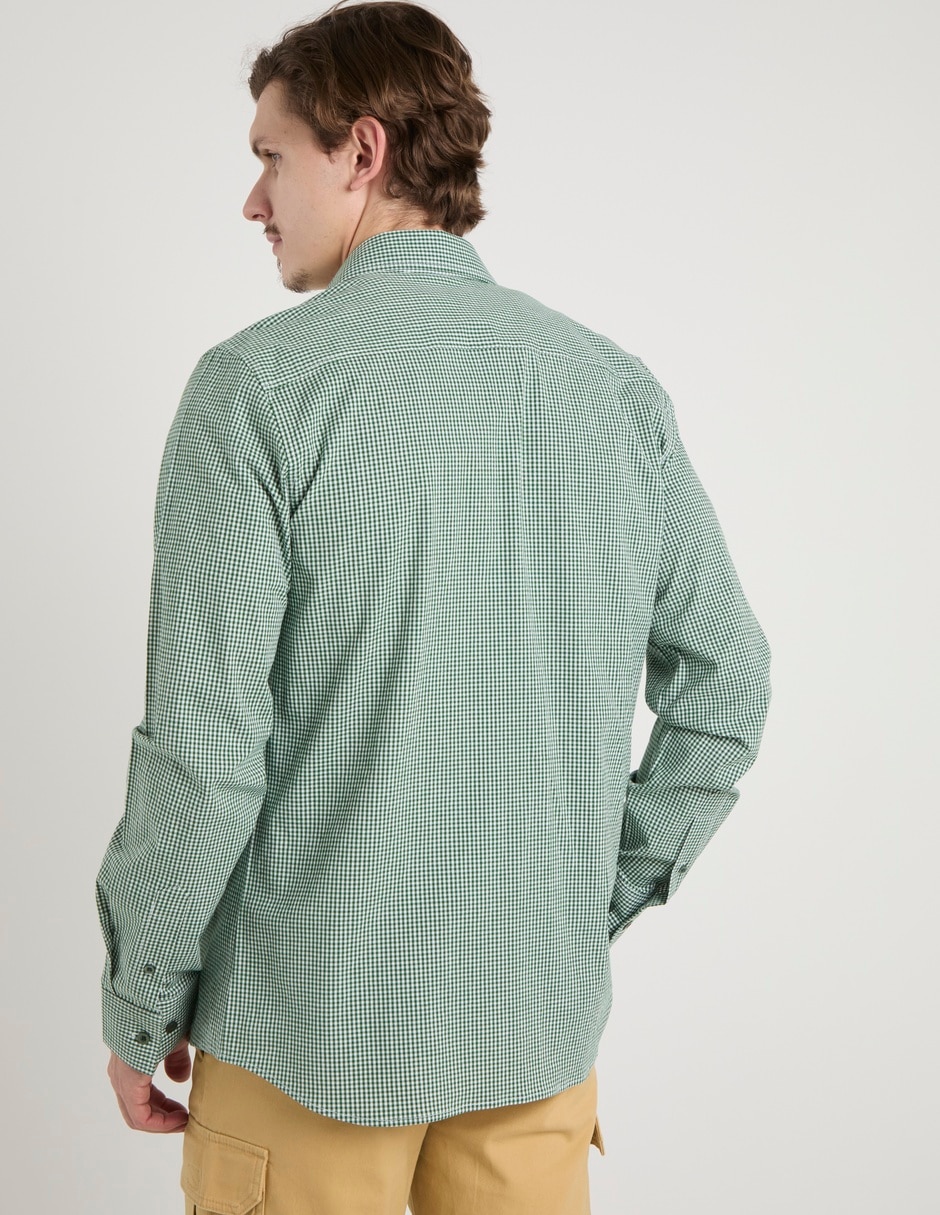 Camisa casual manga larga para hombre 6