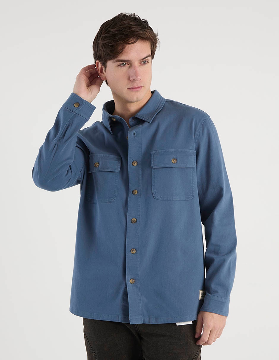 Camisa Casual Manga Larga para Hombre