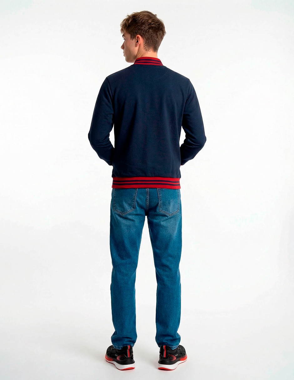 Chamarra bomber cuello a contraste para hombre 2