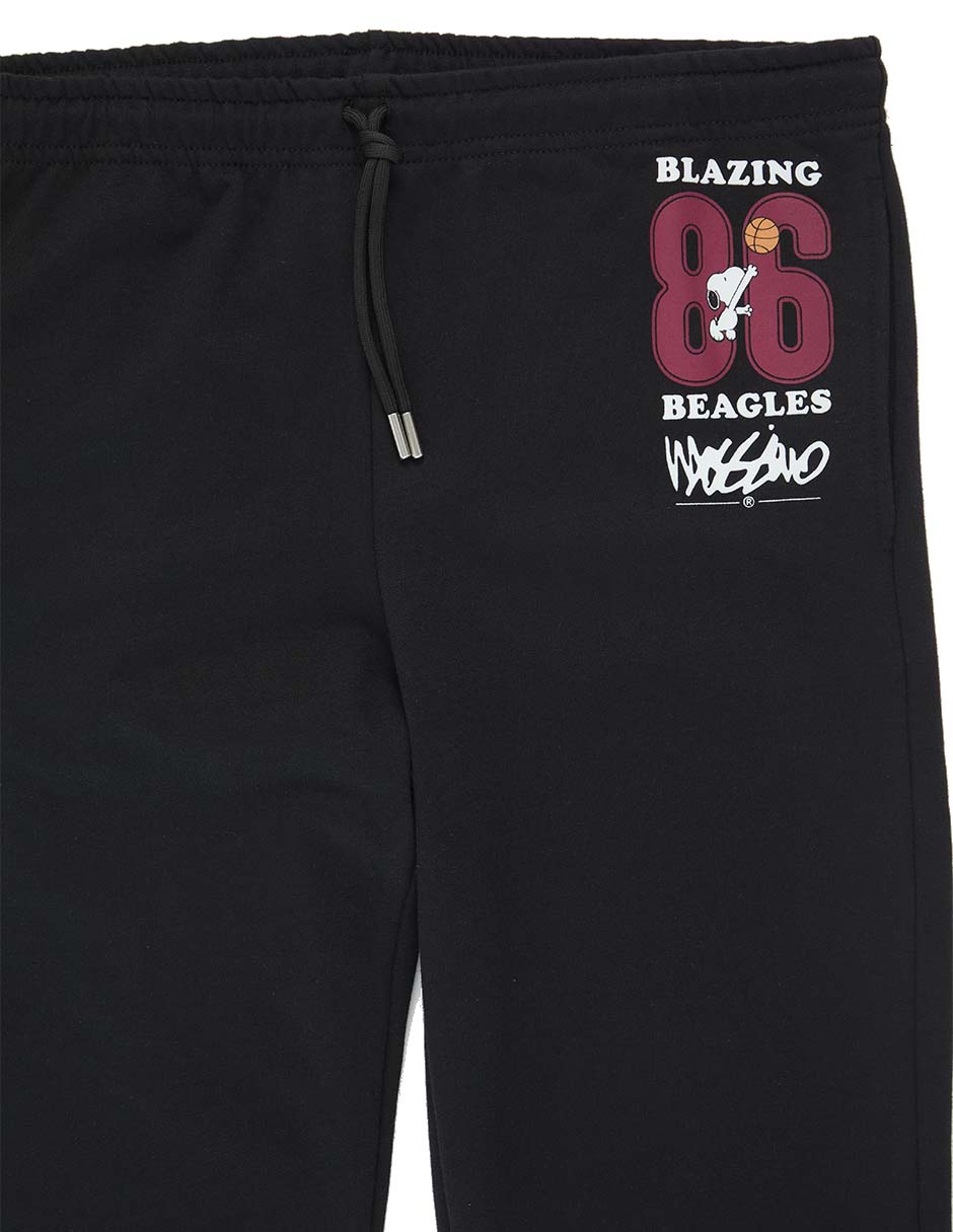 Jogger slim estampado gráfico con bolsillos para hombre 5